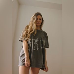 Urban Outfitters Project Social T Skateboard Skeletons Tee